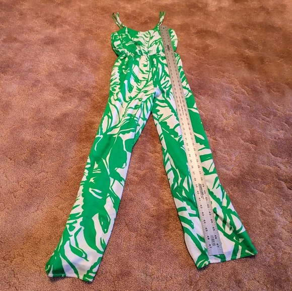 Lilly Pulitzer for Target Green Floral Jumpsuit Size XS - Picture 5 of 10